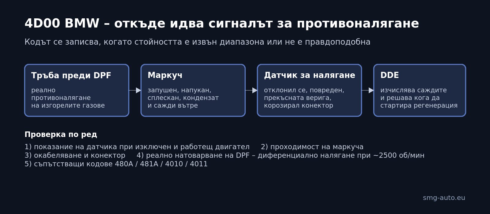 4D00 BMW – откъде идва сигналът за противоналягане