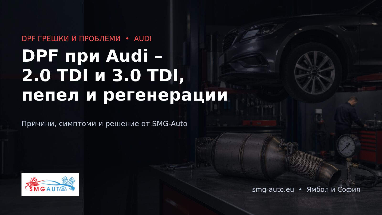 DPF при Audi – 2.0 TDI и 3.0 TDI, пепел и регенерации
