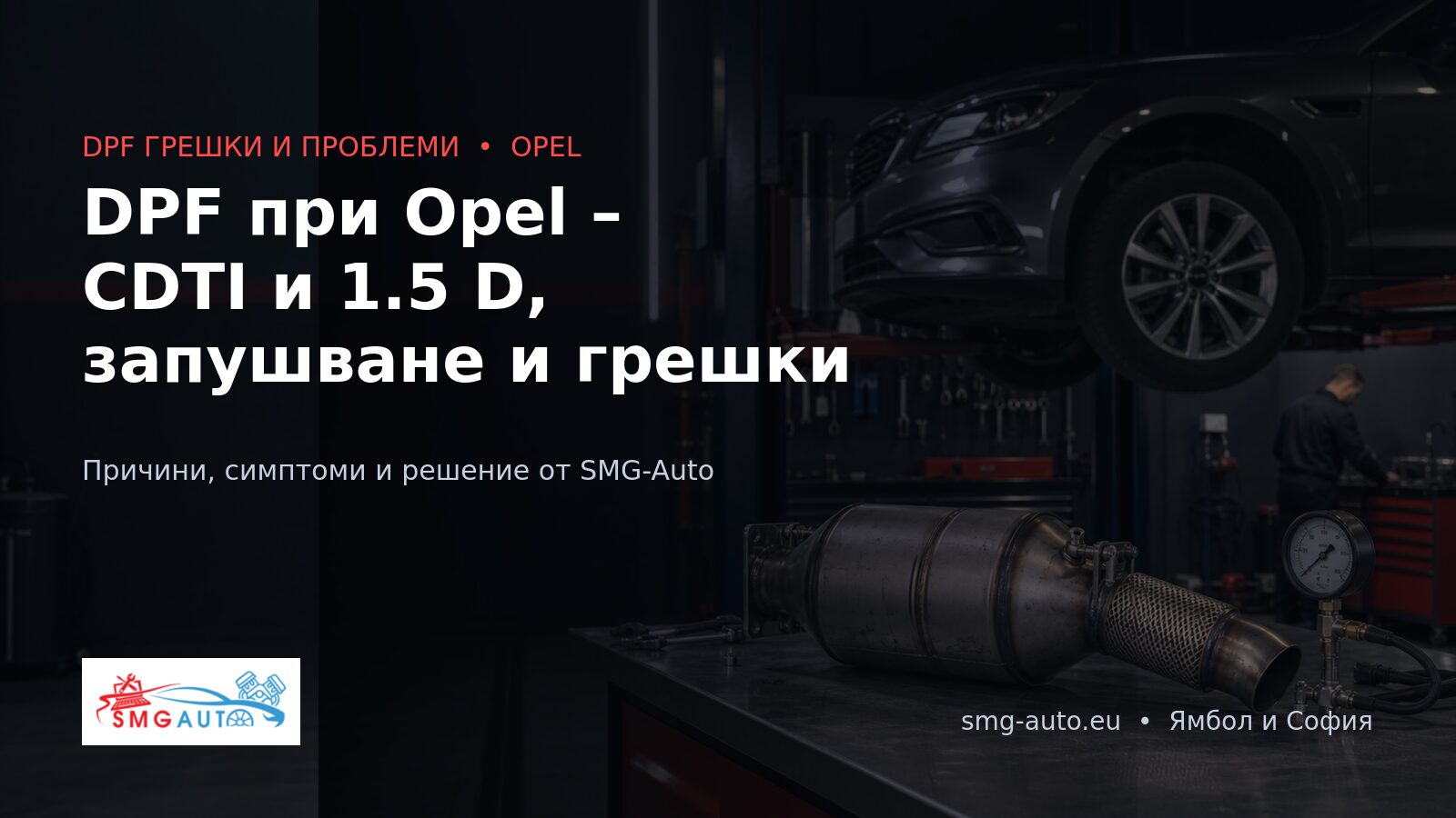 DPF при Opel – CDTI и 1.5 D, запушване и грешки