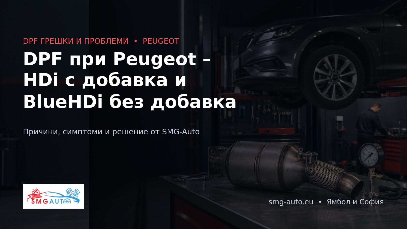 DPF при Peugeot – HDi с добавка и BlueHDi без добавка