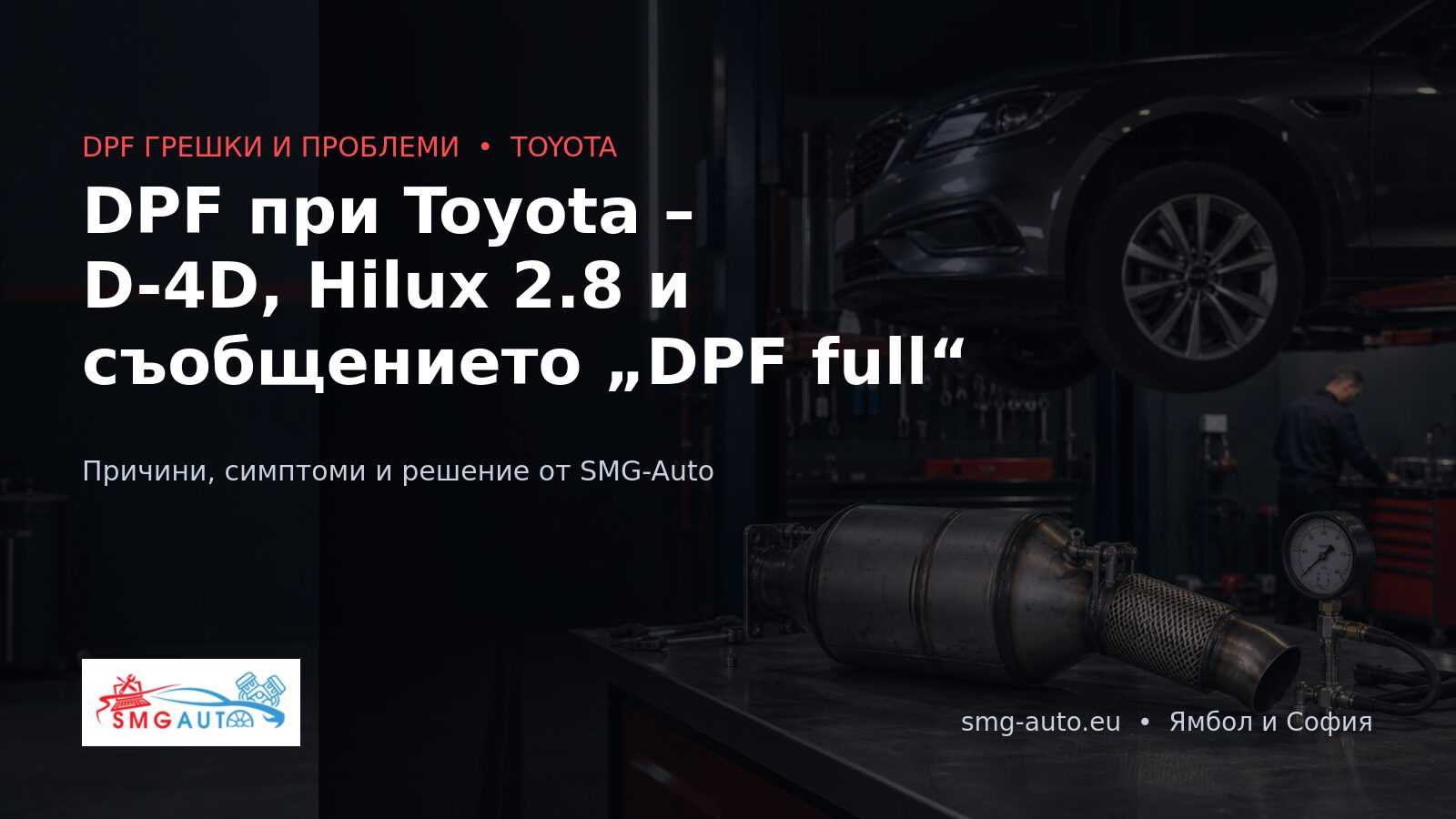 DPF при Toyota – D-4D, Hilux 2.8 и съобщението „DPF full“