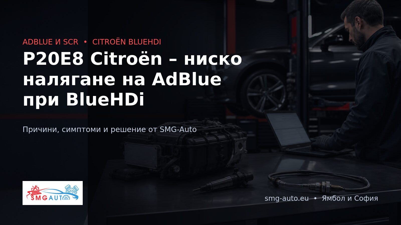 P20E8 Citroën – ниско налягане на AdBlue при BlueHDi