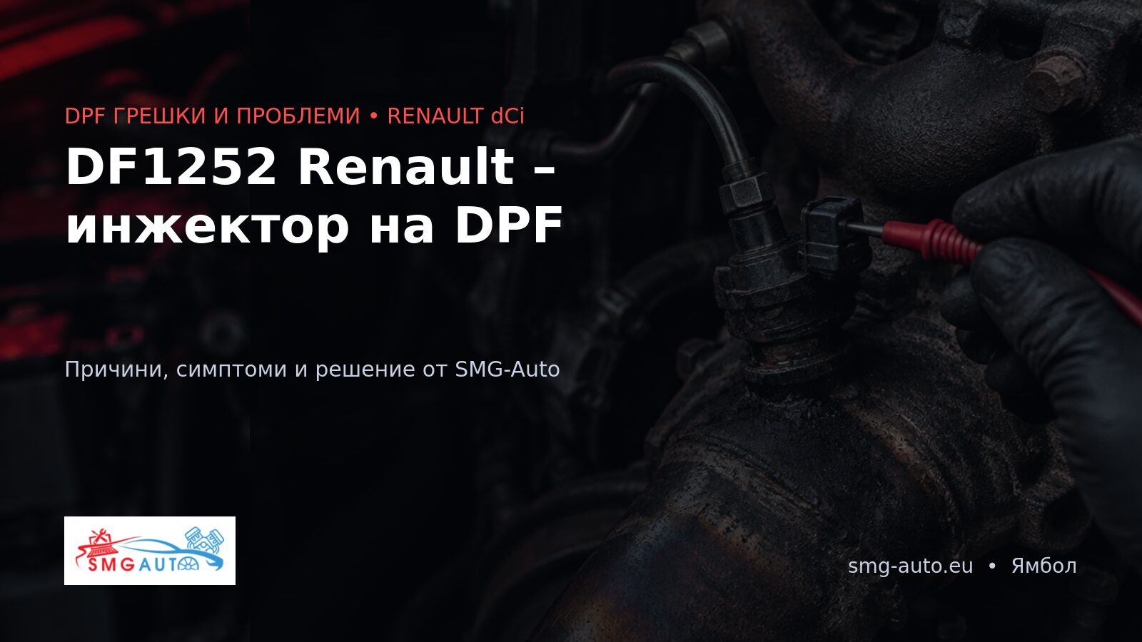 DF1252 (DTC163213) Renault – инжектор за регенерация на DPF