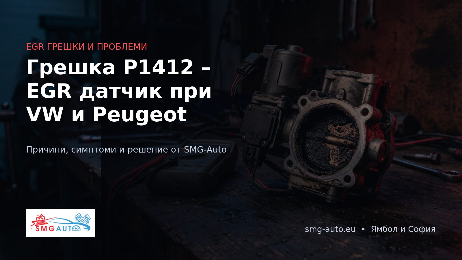 P1412 – датчик на EGR или DPF при VW и Peugeot: причини и решение