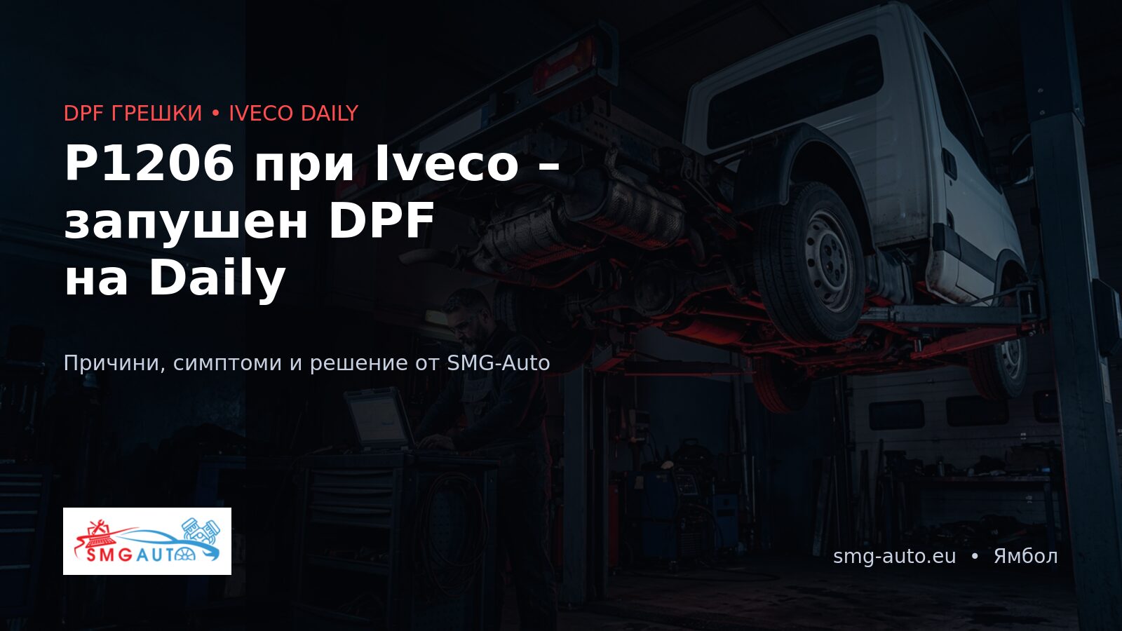 P1206 Iveco Daily – запушен DPF: причини и решение