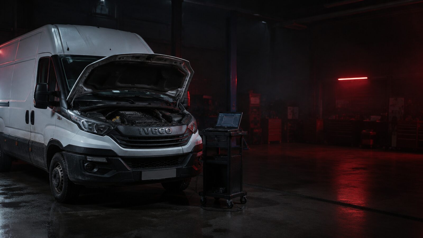 Iveco Daily в сервиза на SMG-Auto с включена диагностика за AdBlue системата
